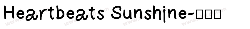 Heartbeats Sunshine字体转换